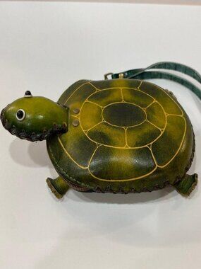 Leather Turtle Coin Purse Novelty